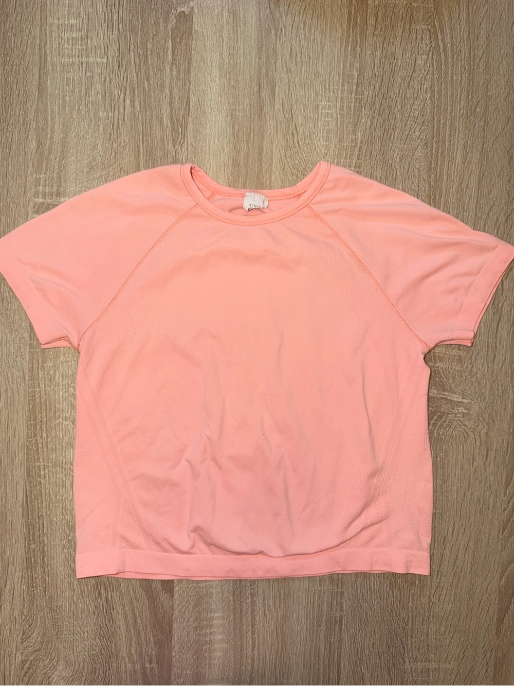 Athleta Coral Short Sleeve Athletic Top